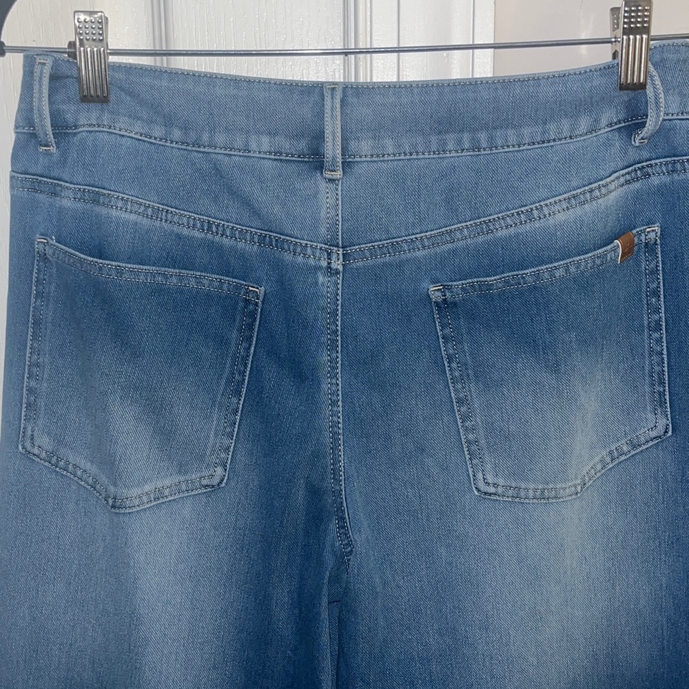 NWT Halara Flex Asymmetric Low Rise Wide Leg Jeans Size Medium X-tall - Picture 7 of 11